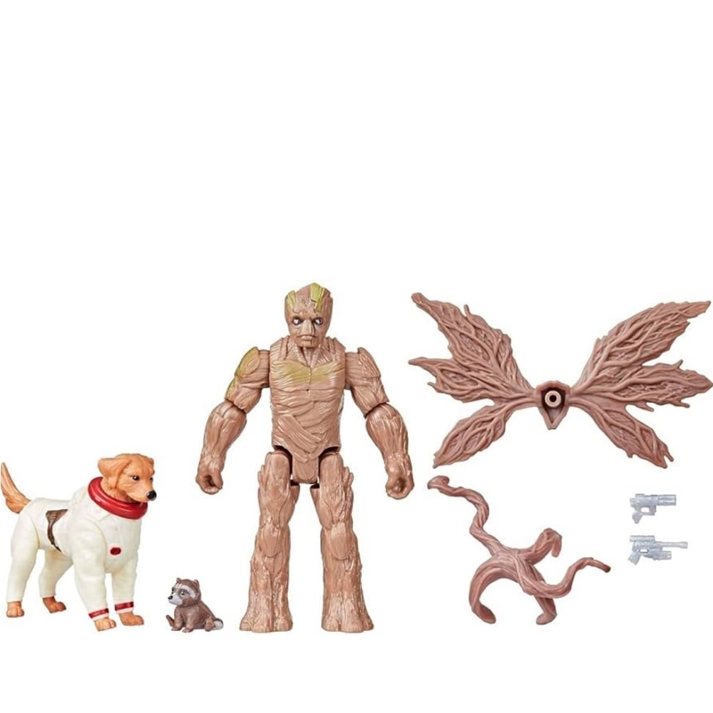 MARVEL Guardians of the Galaxy Vol. 3 Groot Baby Rocket and Cosmo Action Figures